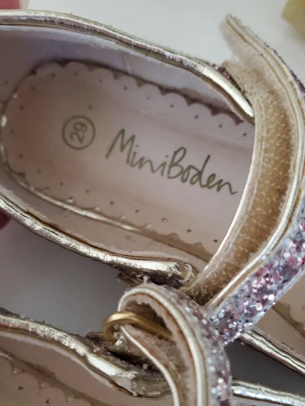 Mini Boden Sparkly Dress Shoes